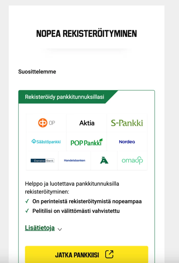 unibet-rekisteröityminen